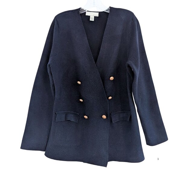 🖤CM⚡ By Design Navy Blazer with Gold Buttons – Size L (EUC) - Picture 2 of 5